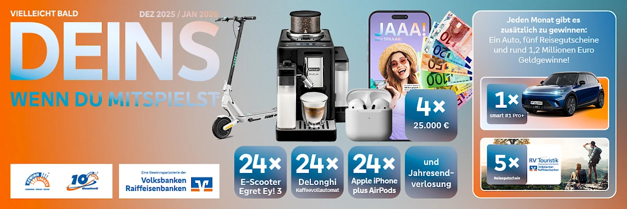 In der Sonderverlosung gibt es 5 x VW ID.5 zu gewinnen.